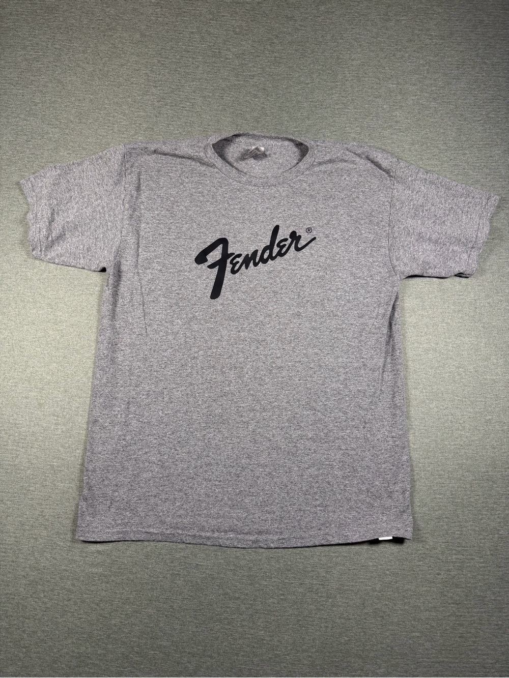 Fender Gildan Heather Gray Logo Crewneck T-Shirt